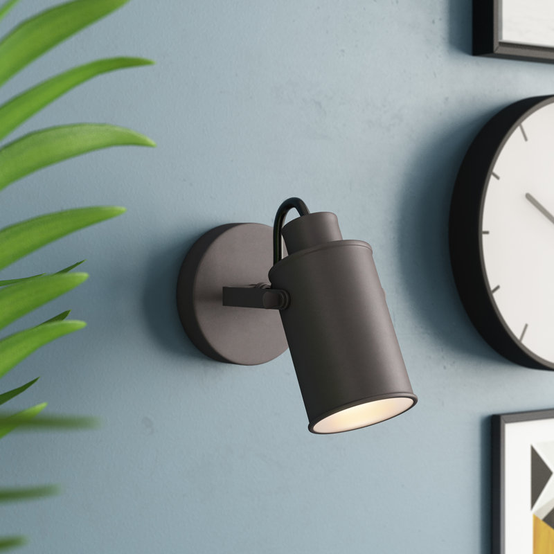 17 Stories 6" Modern Multipurpose Spotlight Desk or Wall Mount Accent Lamp, Dark Bronze